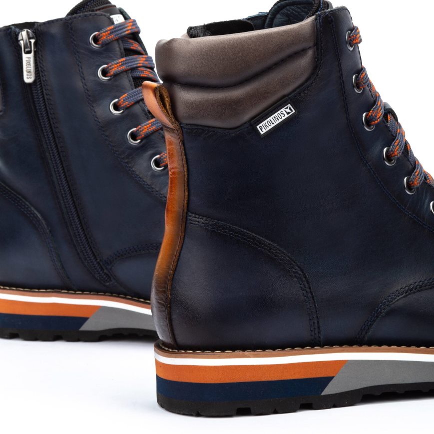 Men's Pikolinos PIRINEOS Ankle Boots Blue | NZ Q2Q7091